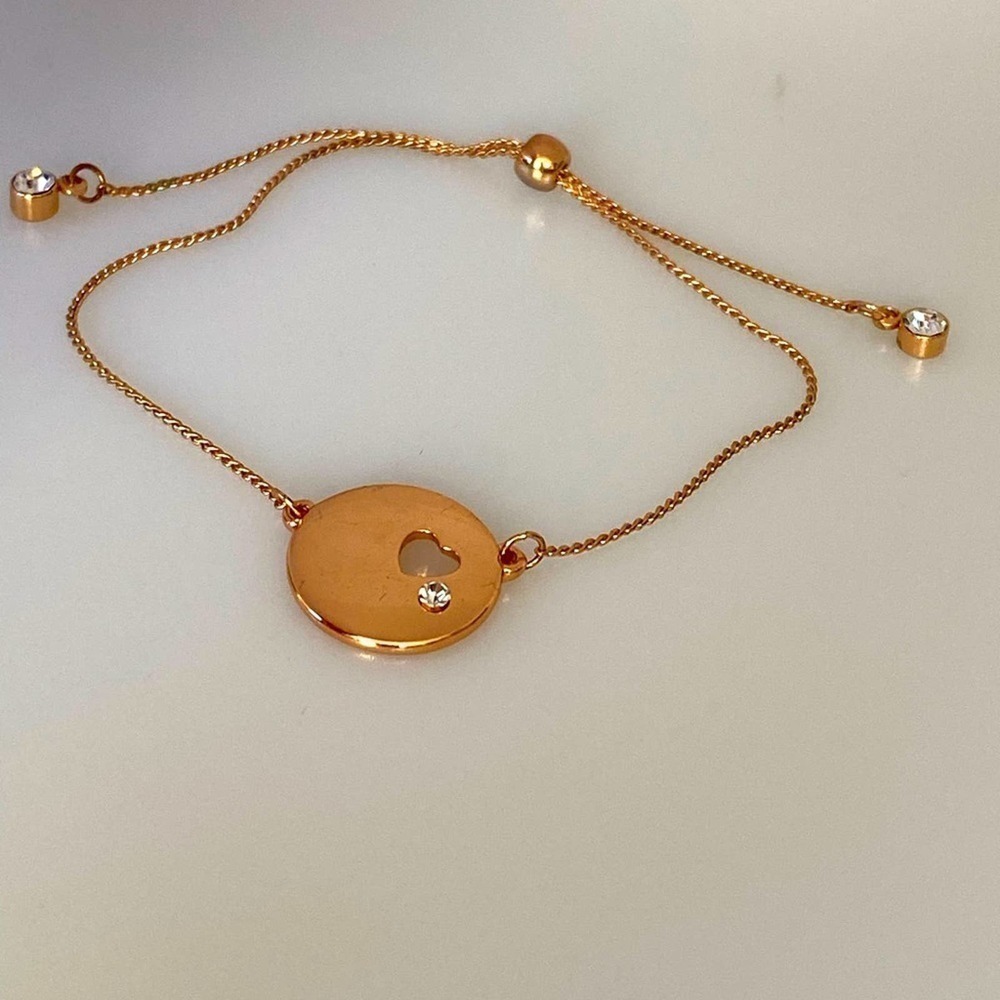 Bracelet Rose Gold Tone Adjustable Fashion Jewelry